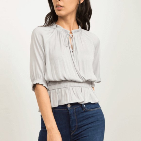 Azalea SF "Kelly Smocked Detail Top" - Picture 1 of 5